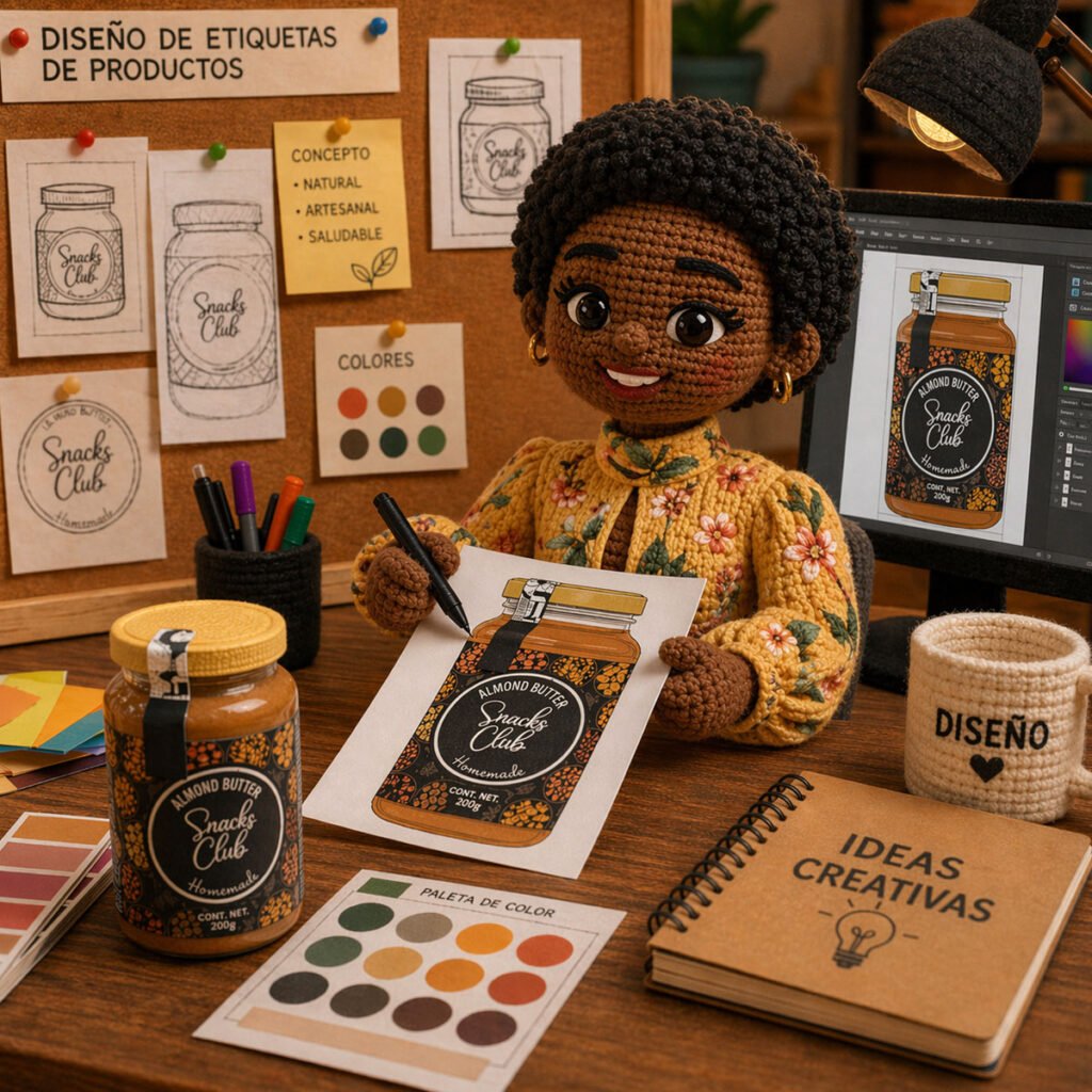 Servicio de diseño de etiquetas para productos con propuesta gráfica de empaque e identidad visual