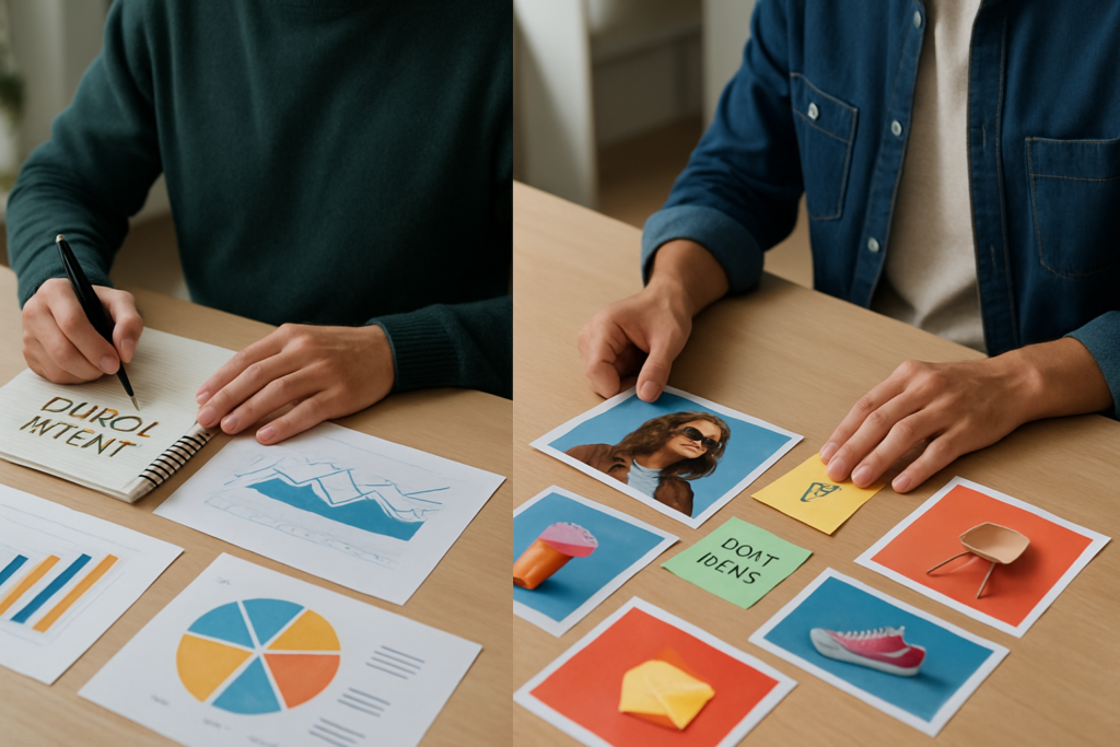 Meta Ads vs Google Ads Comparación visual entre estrategias de publicidad digital orientadas a búsqueda y redes sociales en un entorno profesional.