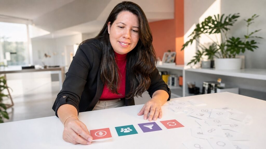 Métricas de marketing seleccionadas por una gerente