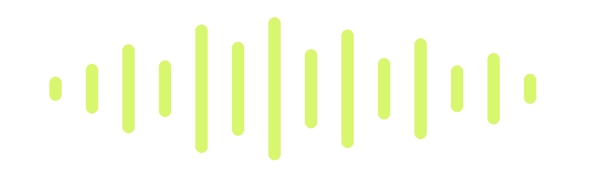 Radio, voz y eventos Vudú Publicidad Onda sonora que representa la producción de jingles publicitarios