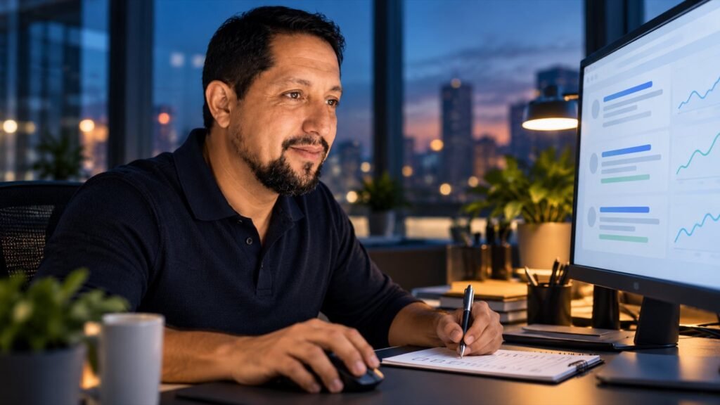 Luis revisa búsquedas y conversiones para planificar la migración de DSA a AI Max